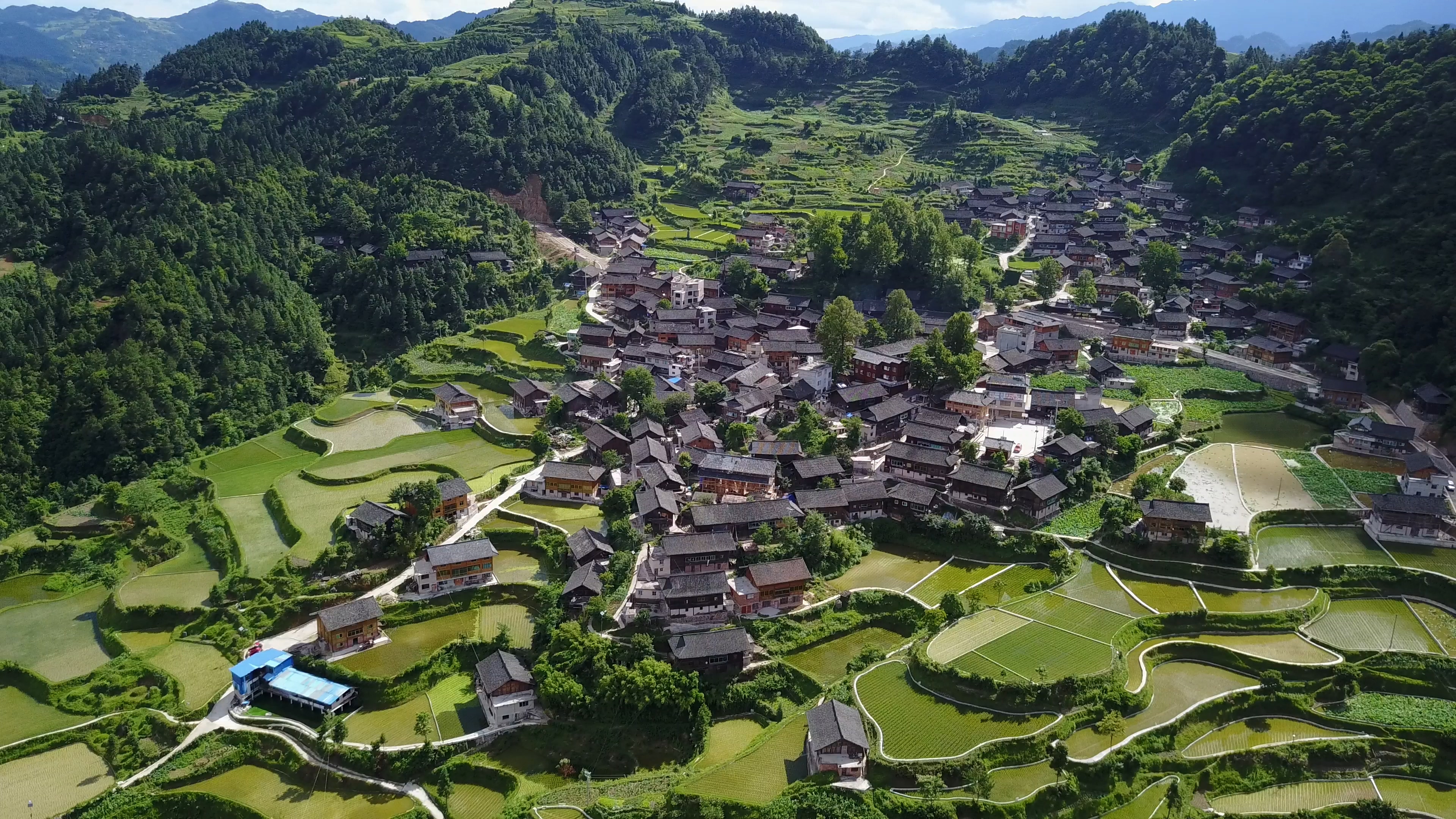 龍塘村落