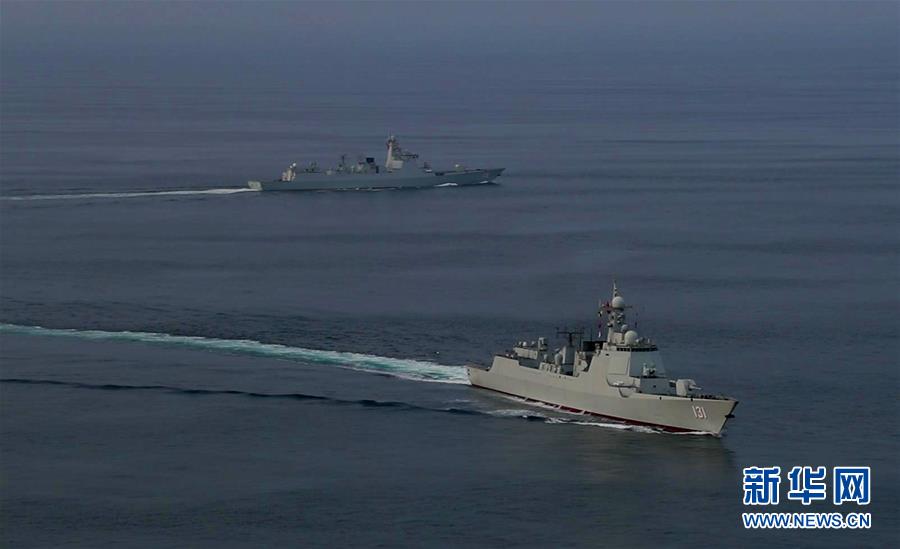（國際）（1）中國海軍第35、36批護(hù)航編隊(duì)在亞丁灣完成任務(wù)交接