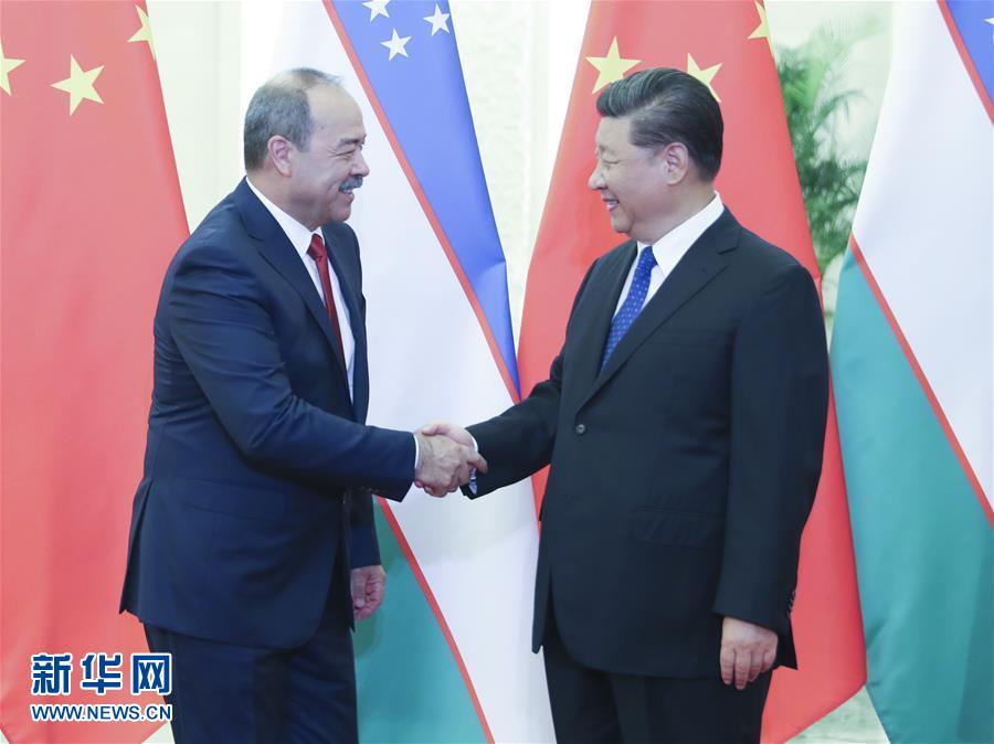 （時(shí)政）習(xí)近平會見烏茲別克斯坦總理阿里波夫