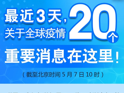 【圖解】最近3天，關(guān)于全球疫情20個(gè)重要消息在這里！